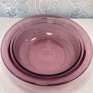 Vision Corningware Baking Dish Purple Glass 1qt Bowl Bakeware